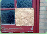 boarded up New Mills